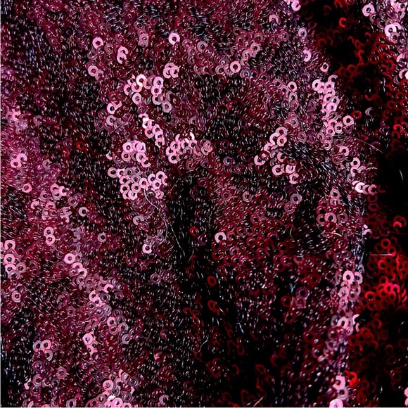 Red sequinned mini dress. - Picture 4 of 4